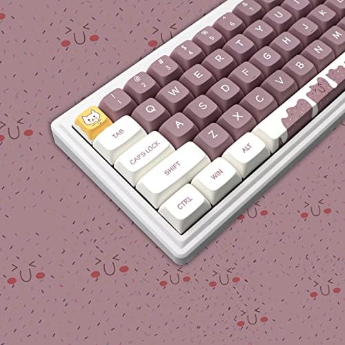 JSJT CAPA CAPS CATIFICAÇÃO 135 TECHAS XDA PERFILO CAPS CAPS DECEMENTO MONSTERAÇÃO TELAS CAPS PBT DYE SUBlimação Capta de chave fofa Adequada para ANSI/ISO Layout Cherry MX Teclado mecânico Teclado