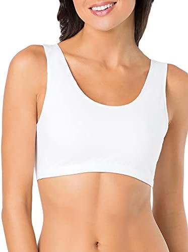 Fruto do Loom Feminino 9012 Tank Style Sports Bra - 3 pacote