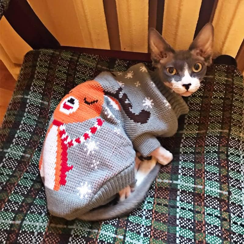 Pullocolador de cão de gato de natal roupas de cachorro de inverno para cães pequenos yorkies jaqueta de cachorro roupas