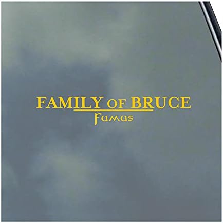 Família de Bruce Scottish Clan Line Text Vinyl Stick Decal Family