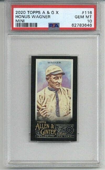 2020 TOPPS ALLEN & GINTER X MINI 116 HONUS WAGNER CARD