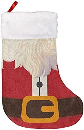 Coloranimal 6 peças meias de Natal com Papai Noel/Rena/Boneco de Neve Design Decorações de Natal fofas para árvore de Natal, conjunto
