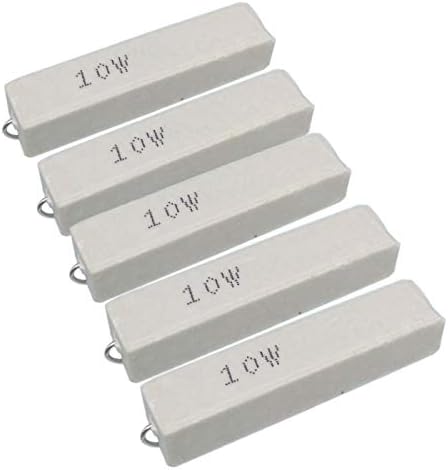 5pcs 300 ohm 300rωj 10 watts Axial Cememic Cement Power Resistor 10W