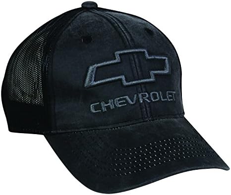 Tampa de tampa ao ar livre Chevrolet Mesh Back Cap, preto