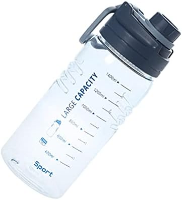 Kisangel Garrafas de água transparente ostenta garrafas de água de água ao ar livre garrafa de água de grande capacidade