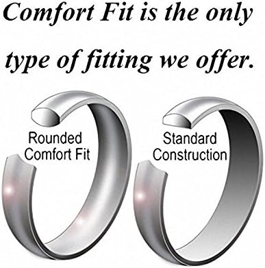 Crownal 1mm/2mm fino fino tungsten aliança de casamento Ring Men Mulheres que combinam cúpula lisa de conforto polido de conforto tamanho 3 a 10