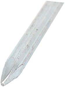 X-Dree Metal Point Fios da ponta da unha Tom prata 20 em 1 para parede de cimento de concreto de fibra (ponta de metal