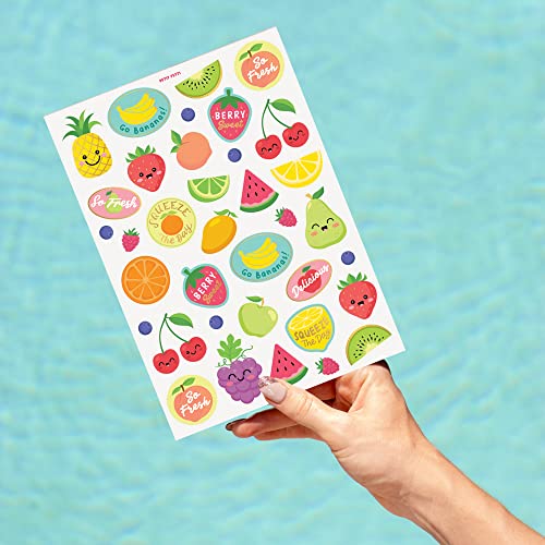 XO, Fetti Fruit Tattoos temporários - 54 estilos de folha de ouro | Summer Kids Birthday Party Supplies, favores de