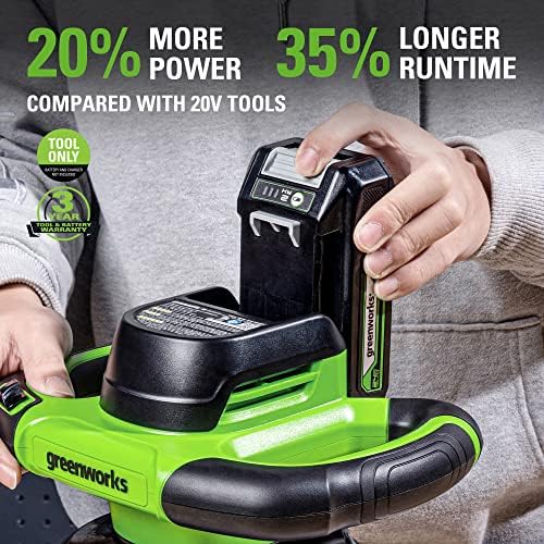 Greenworks 24V poderoso tampão sem fio e polidor sem fio, máquina de depilação de 2800 rpm, bateria e carregador vendidos sepparamente