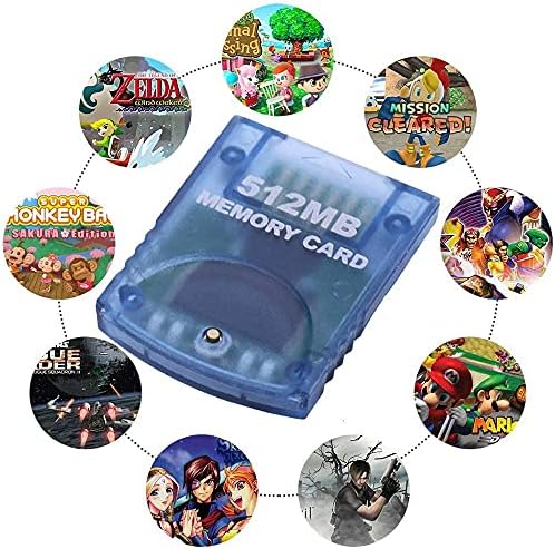 Cartão de memória GameCube 512MB para Nintendo Game Cube NGC GC e Wii Console