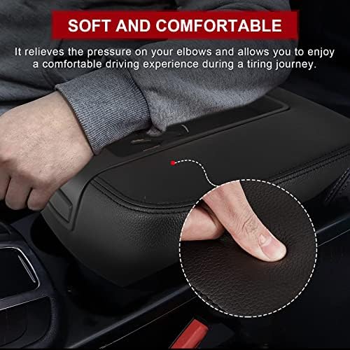 Autobaba Black Branest Apresed Seat Seat Center Console Console Conjunto Compatível com 2007-2014 Chevy Silverado 1500 2500