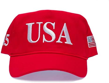 USA 45 Flag bordou Maga Trump Campanha Campanha Braid Hat Cap Ajusta Qualidade Multi
