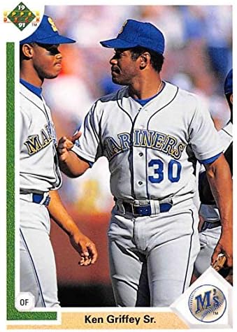 1991 Deck superior 572 Ken Griffey Sr./Ken Griffey Jr. NM-MT Seattle Mariners Baseball