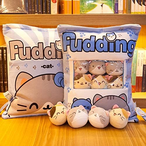 IMIUN Removable Animals Pillow, bolsa fofa de Kawaii Cat Snack Plushw Pillow Pillow Toy de boneca fofo, presentes criativos para