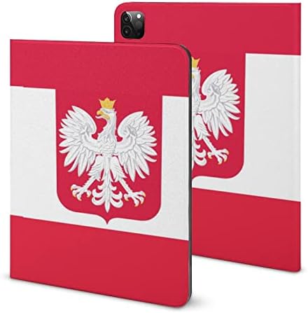 Polish Flag Eagle Tablet Case Slim Flip Stand Tampa de proteção com porta -lápis compatível para iPad Pro 2021 （11in）