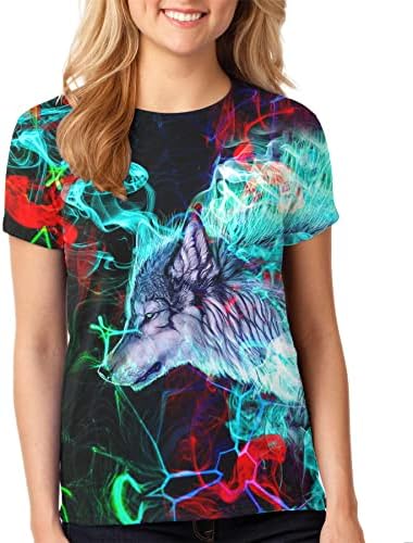 YajOoey unissex romancty camisetas 3D Graphic Short Sleeve Sleeve Shirts For Men Mulheres