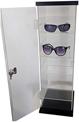 FixtUledIsplays® Acrílico Coutro da caixa Eyewear Display de 9 pares de óculos de sol em vidro Dimensões de varejo de vidro: 8 x 11 x 25 2691-9