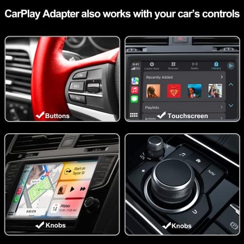5.0 Adaptador de CarPlay sem fio para todos os carros de fábrica CarPlay CarPlay sem fio Dongle converter com fio