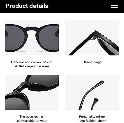 Óculos de sol polarizados vintage nidovix para homens mulheres redondotas retro clássicas de moda de moda UV400 Protection Sun Glasses
