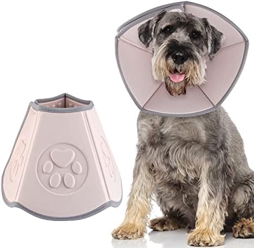 Cola de cone para cães para animais de estimação, material EVA e design de velcro, colar de recuperação de cães ajustável