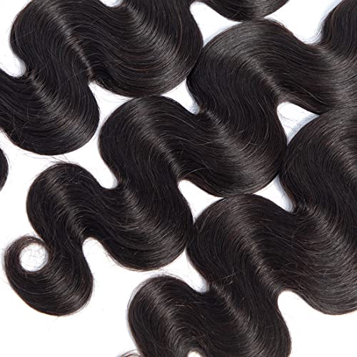 Cabelo de Blackmoon Hair Indian Virgin Hair Body Wave 3 Facotes 16 18 18 polegadas Cabelo humano Pacacos negros naturais