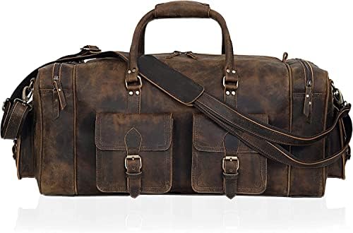 Bolsas de mochila grandes para homens Holdall Leather Travel Bag