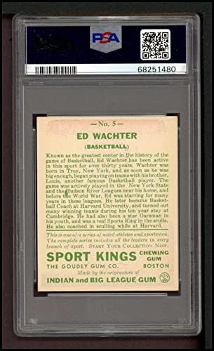 1933 Goudey Sport Kings # 5 Ed Wachter PSA PSA 5,00