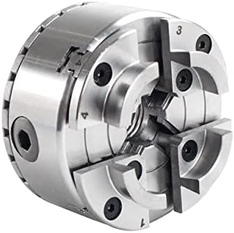 Rattmmotor de 3,75 polegadas de 4-Jaw Chuck e egoísta de madeira caça de madeira conjunto 1 x 8 tpi thread mini-torneira