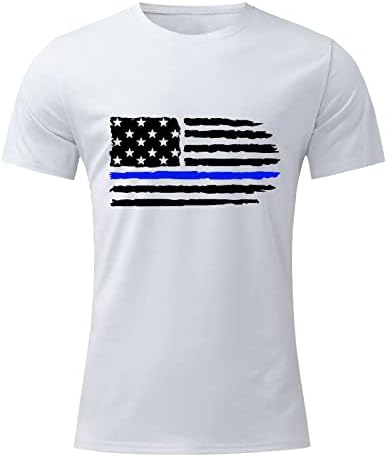 XXBR DIA DE INDEPENDÊNCIA MENINA CHAMISTAS DE MANGA CURTA, Mens 4 de julho American Flag Tops Casual Casual Tre-shirt Tops Camisa