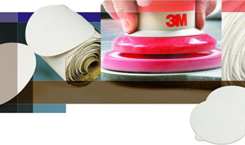 3M NX Hook and Loop Paper Disc, óxido de alumínio, 5 de diâmetro, p320 grão, branco