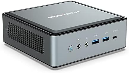 Minisforum HM80 Mini PC AMD Ryzen 7 4800U Computador de mesa, DDR4 32G RAM+512G SSD, HDMI/DP/USB-C 4K@60Hz Saída, porta 2x