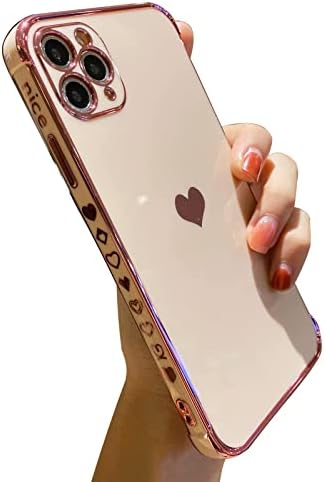 GDDJONG compatível para iPhone 11 Case, Luxo Smile Face e Love Heart Phone Case para mulheres meninas, LOFE LODO AMOR TPU CANEIRO