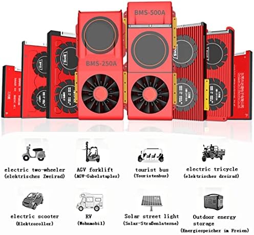 BMS 20S 72V 80A-500A Bateria de lítio ternário, placa de proteção contra bateria, carregador de células de íons de lítio da bateria